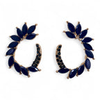 Nymph Aurora Loop Glass Earrings - Royal Blue