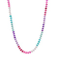 Pastel Sweetie Dyed Jade Necklace Sterling Silver