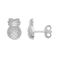 Pineapple Ear Stud Sterling Silver