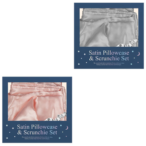Satin Pillowcase And Scrunchie Set