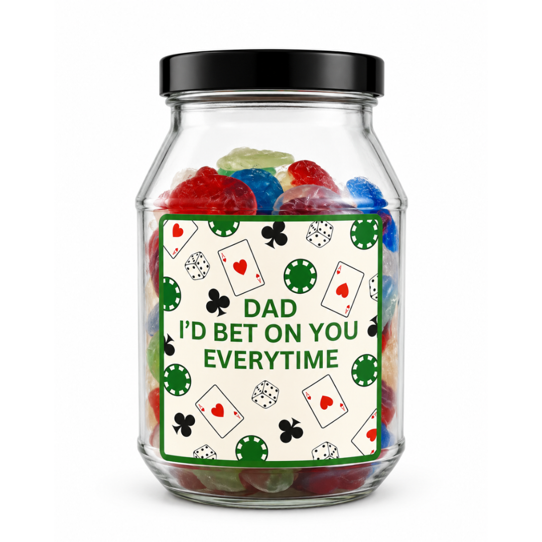 Pun Gift Father's Day Poker Chips Jar