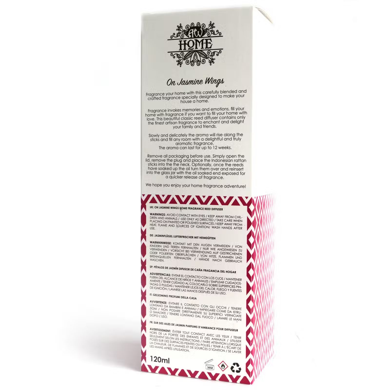 Reed Diffuser - On Jasmine Wings