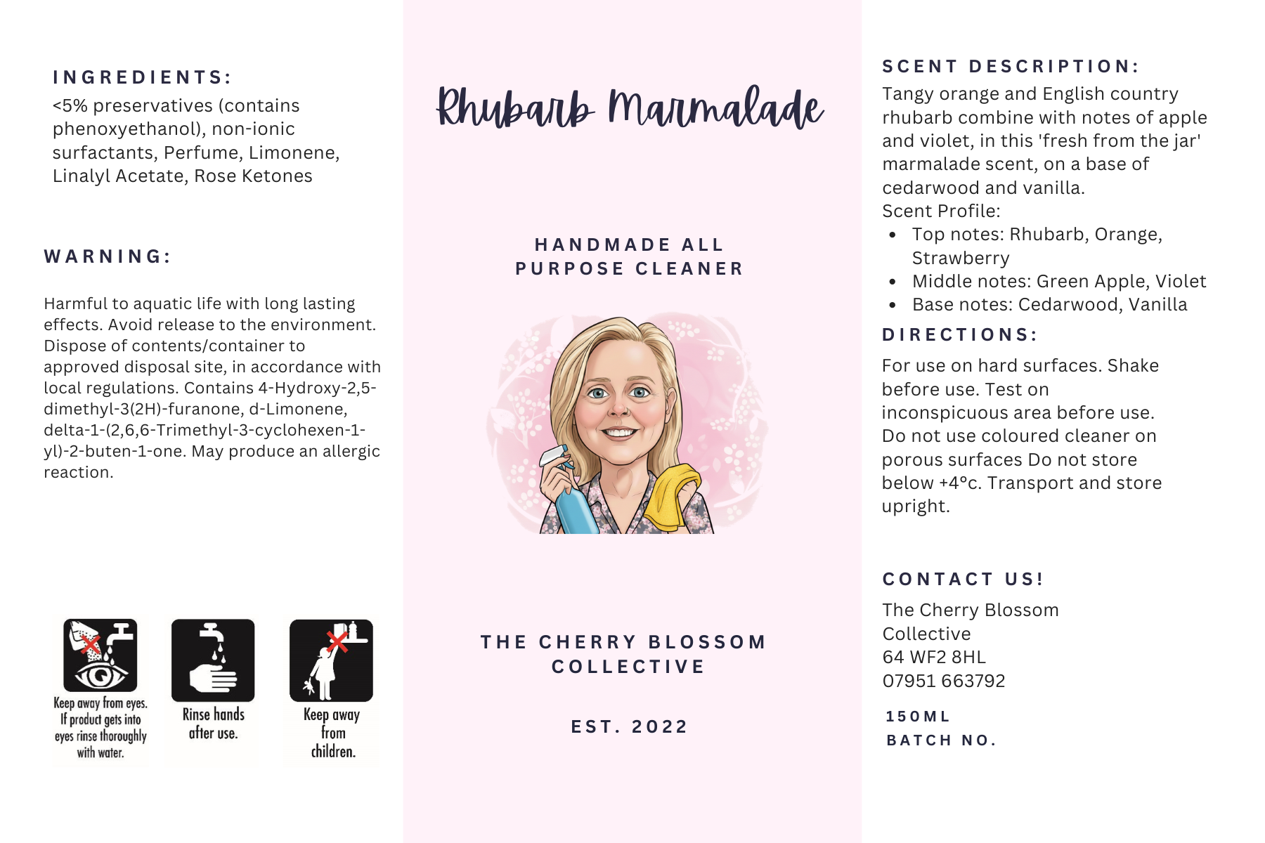 Rhubarb Marmalade All Purpose Cleaner