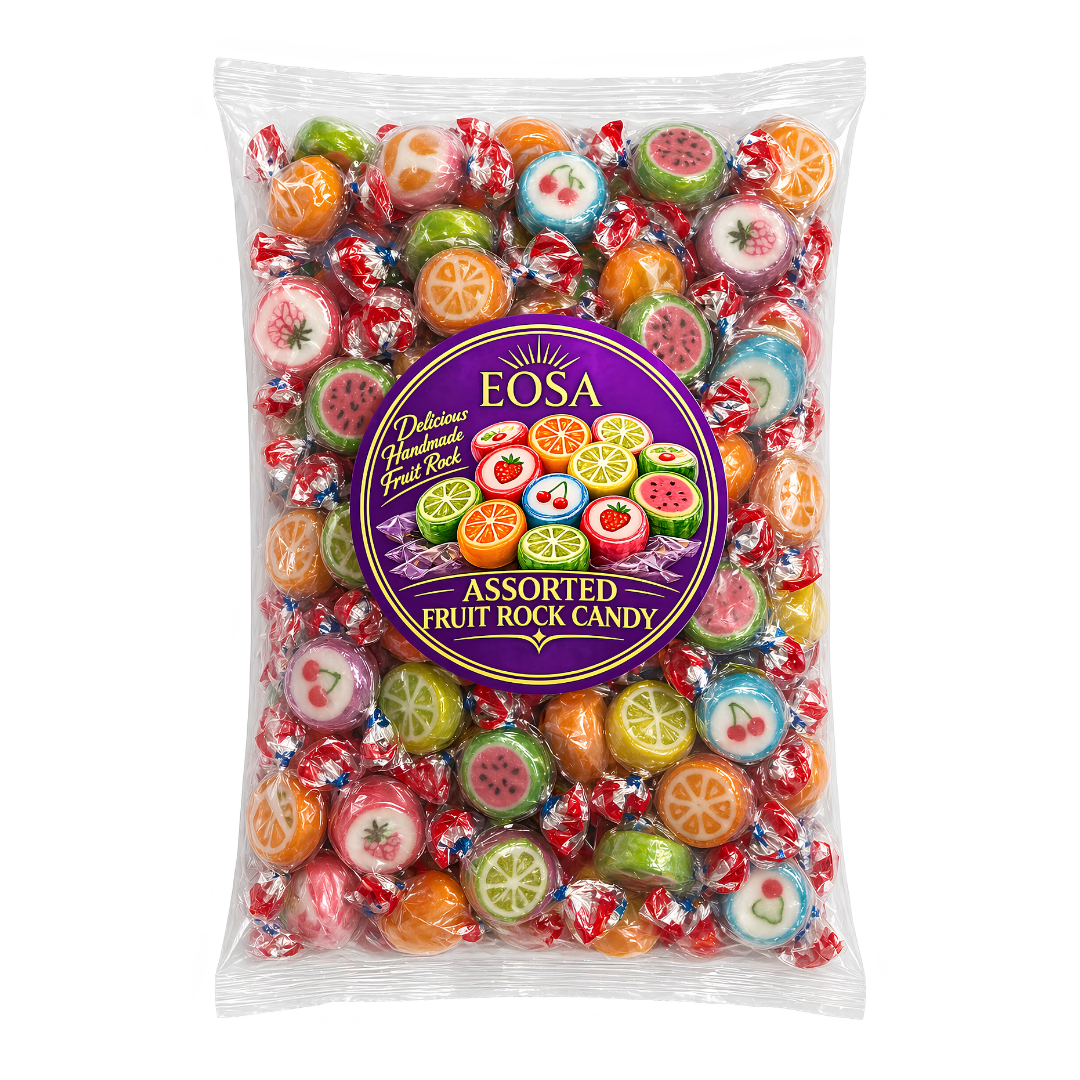Massive assortment of traditional, hard-crystallized confections serving up a vibrant kaleidoscope of juicy, assorted orchard flavours, 1kg.