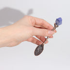 Set of 7 Bronze Gemstone Crystal Witch Spoons