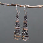 Silver & Gold Earring - Tribal Drops
