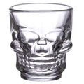 Skulls and Roses Glass Skull Shot Glasses
