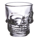 Skulls and Roses Glass Skull Shot Glasses