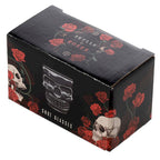 Skulls and Roses Glass Skull Shot Glasses