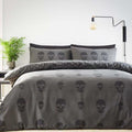 Skulls Printed Duvet Set