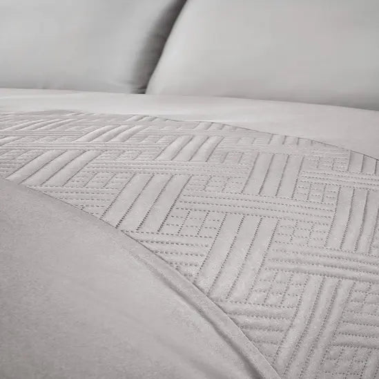 So Soft Embossed Duvet Set Nova Grey