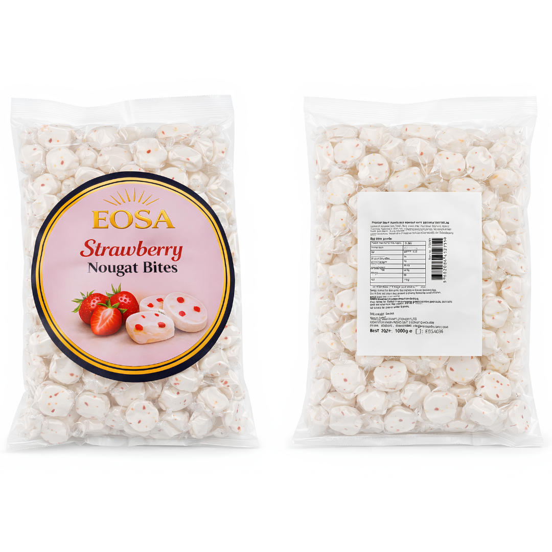 Strawberry Nougat Bites