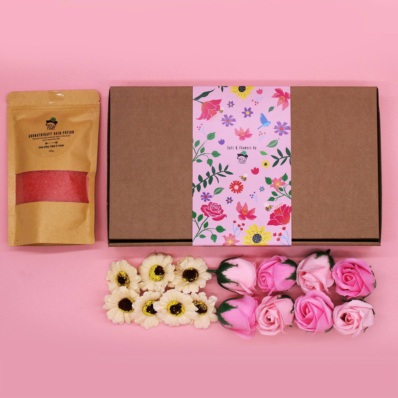 Wild Hare Salt & Flowers Set- Passion