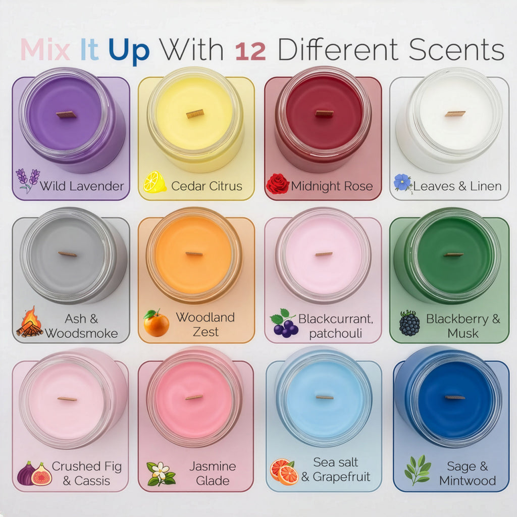 Woodwick Soy Candle - Midnight Rose