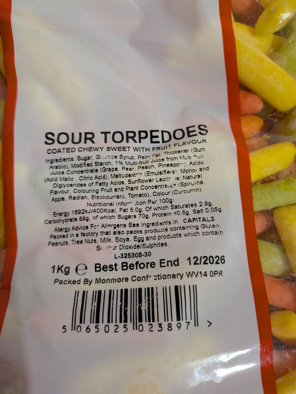 Sour Torpedo Chews