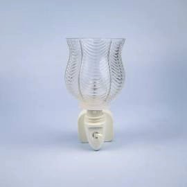 Wax Warmer Ribbed Glass Plug-In