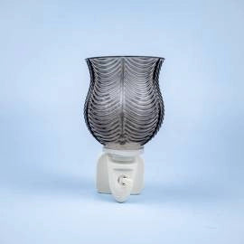 Wax Warmer Ribbed Glass Plug-In